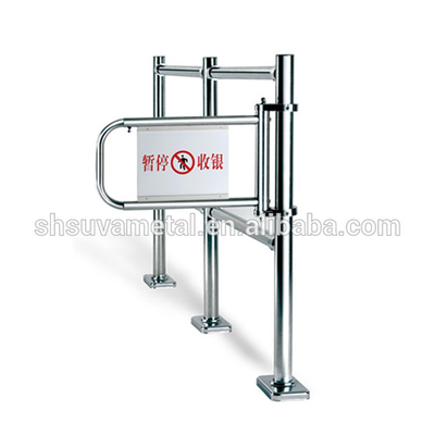 Supermarket Exit Control Metal Checkout Cashier Channel Barrier Gate