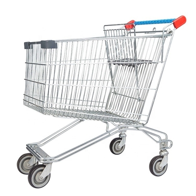 European Style Supermarket 4 Wheels Push Shopping Cart Trolley