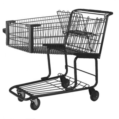 Aluminum Shopping Trolley Cart Grocery Multipurpose Folding Shopping Cart Anti-bumper plastic parts