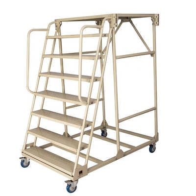 Multifunctional Warehouse Step Ladder Truck Supermarket With Wheels