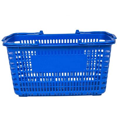 Design Supermarket Custom Shopping Baskets Grocery Handle Shopping Plastic Basket